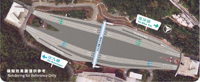 Traffic arrangements at toll plaza after implementation of HKeToll